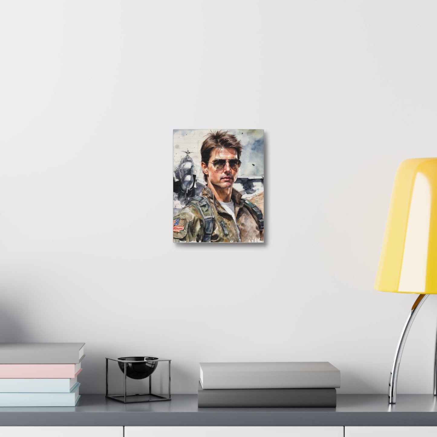 Stretched Canvas Tom Cruise Portrait by Gabriela Romaria