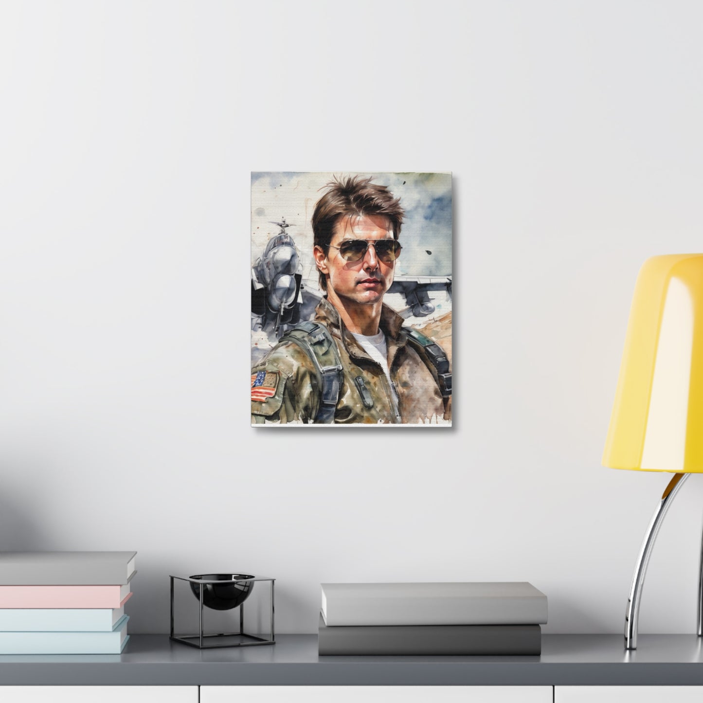 Stretched Canvas Tom Cruise Portrait by Gabriela Romaria