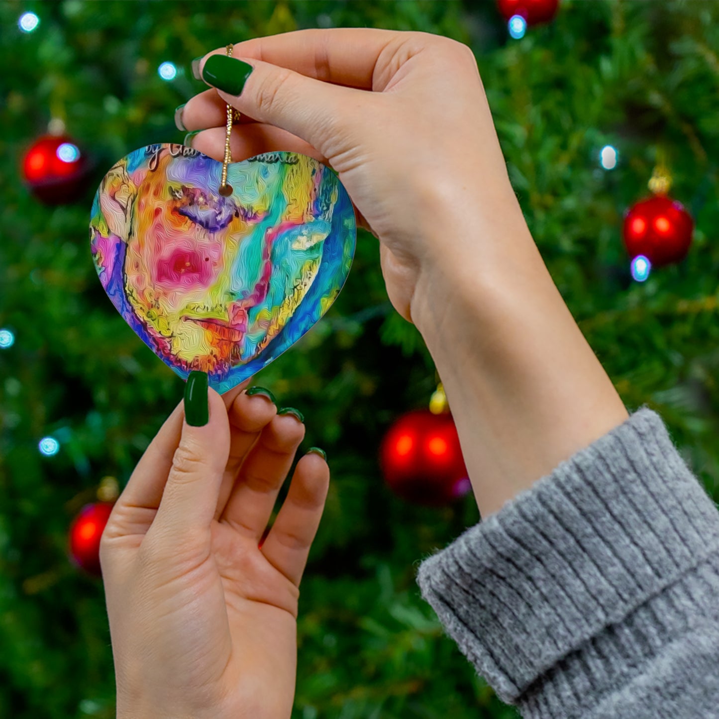 Ceramic Ornament, 4 Shapes You are the only person I like