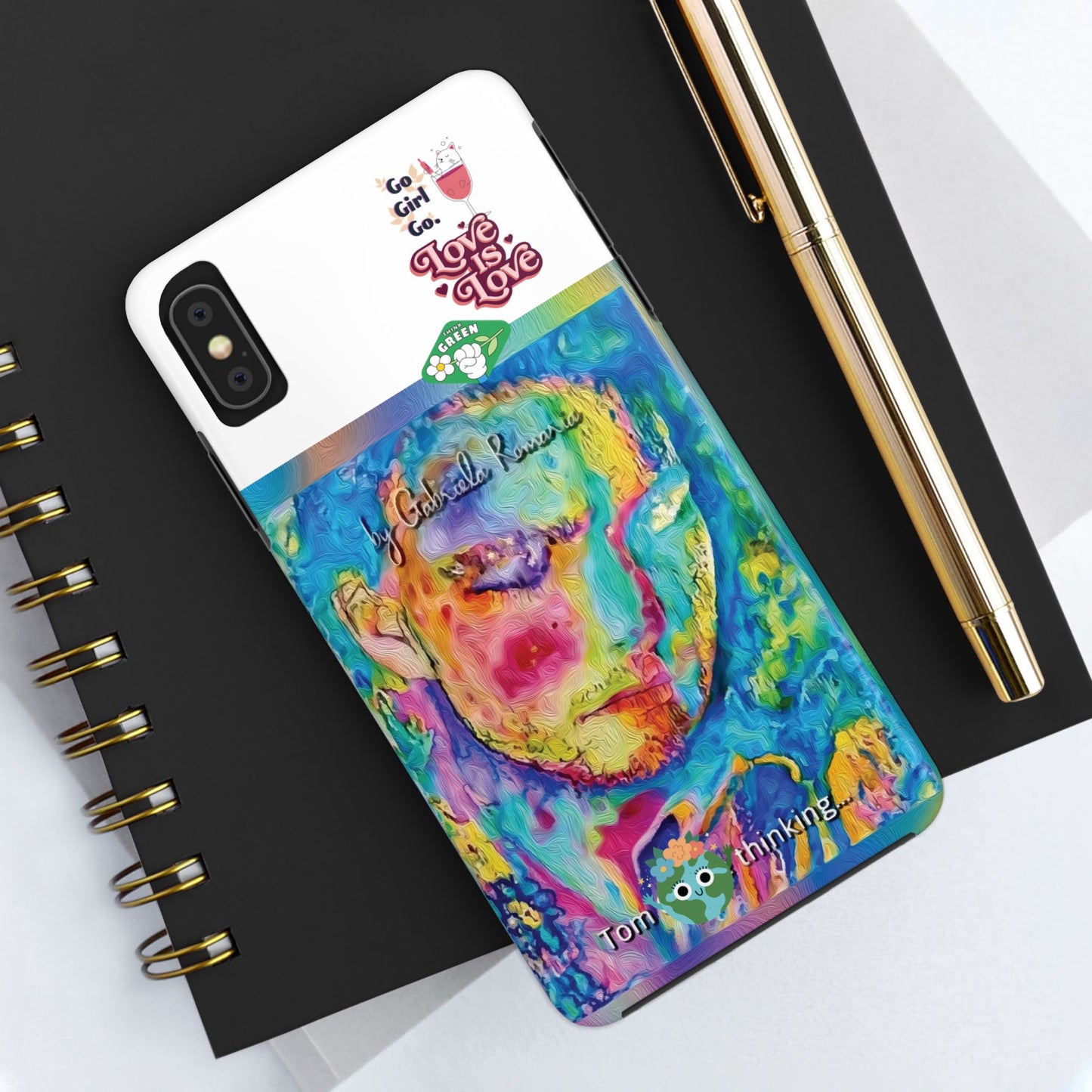 Actor Portrait Tough Phone Case - Gabriela Romaria Art Cover