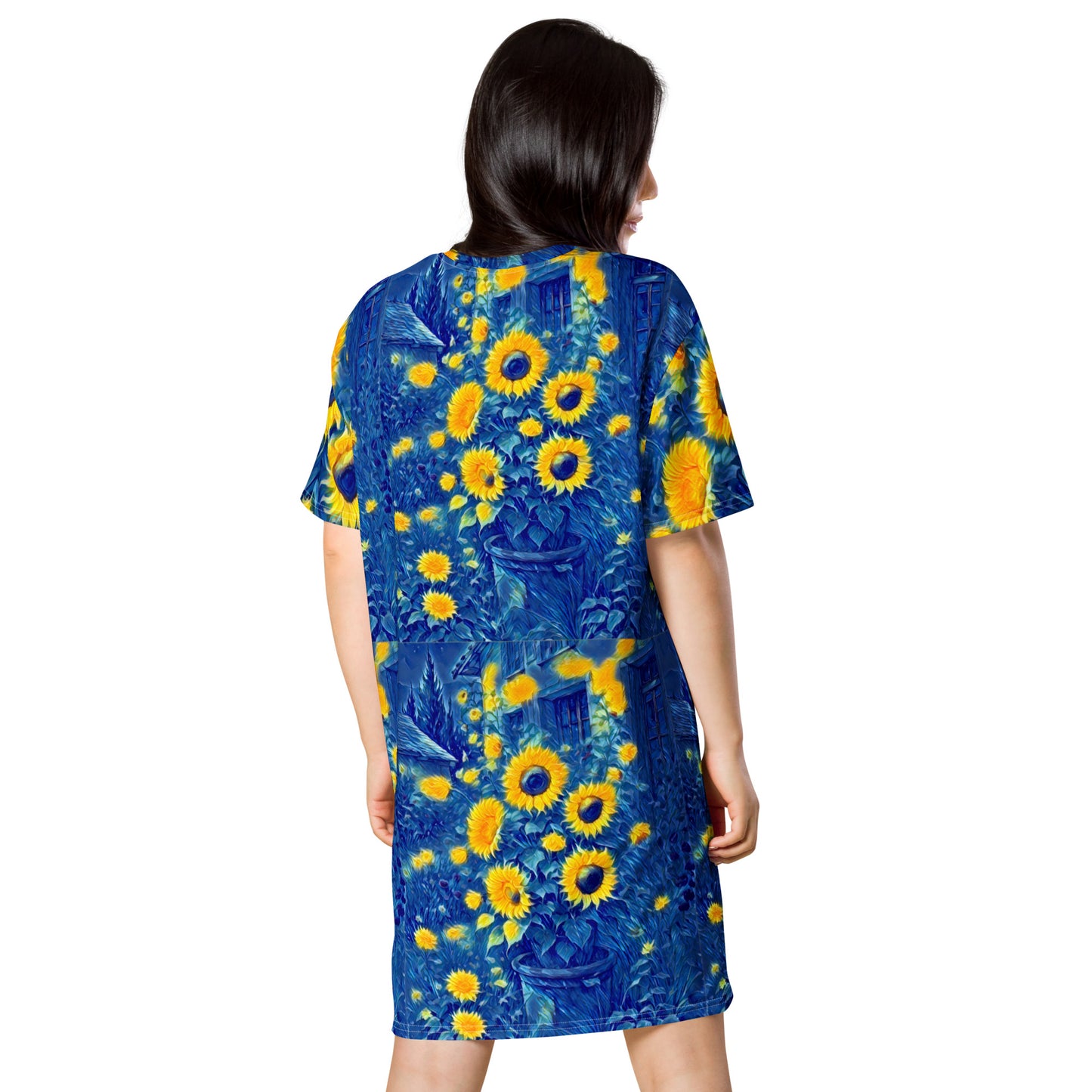 T-shirt dress Sunflowers by Gabriela Romaria