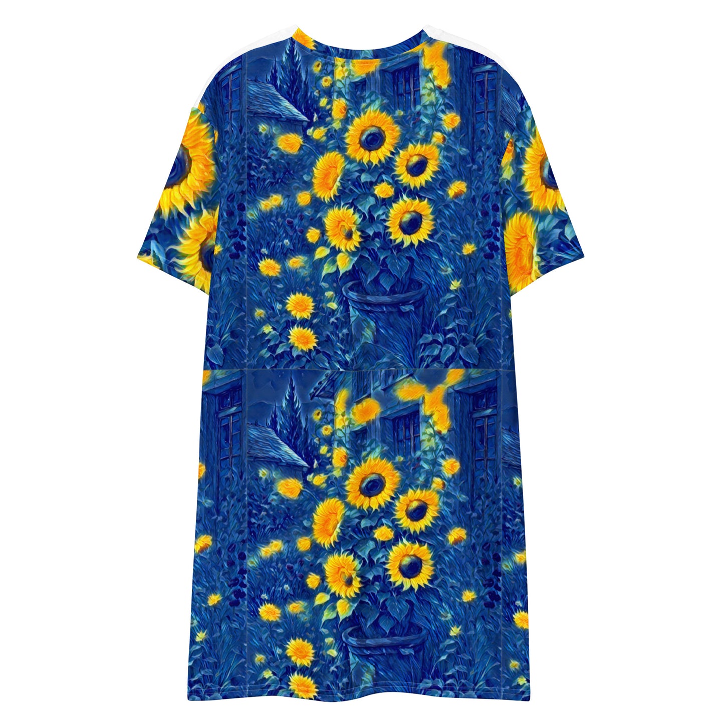 T-shirt dress Sunflowers by Gabriela Romaria