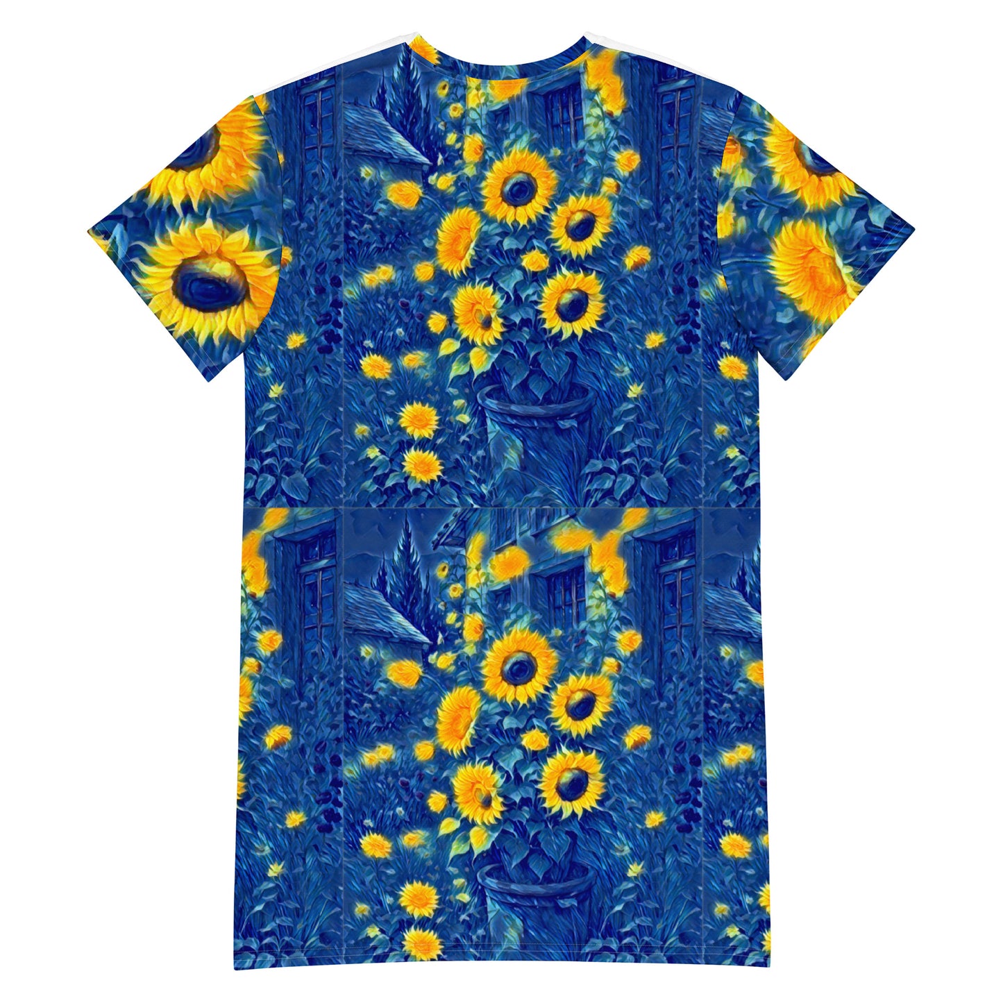 T-shirt dress Sunflowers by Gabriela Romaria