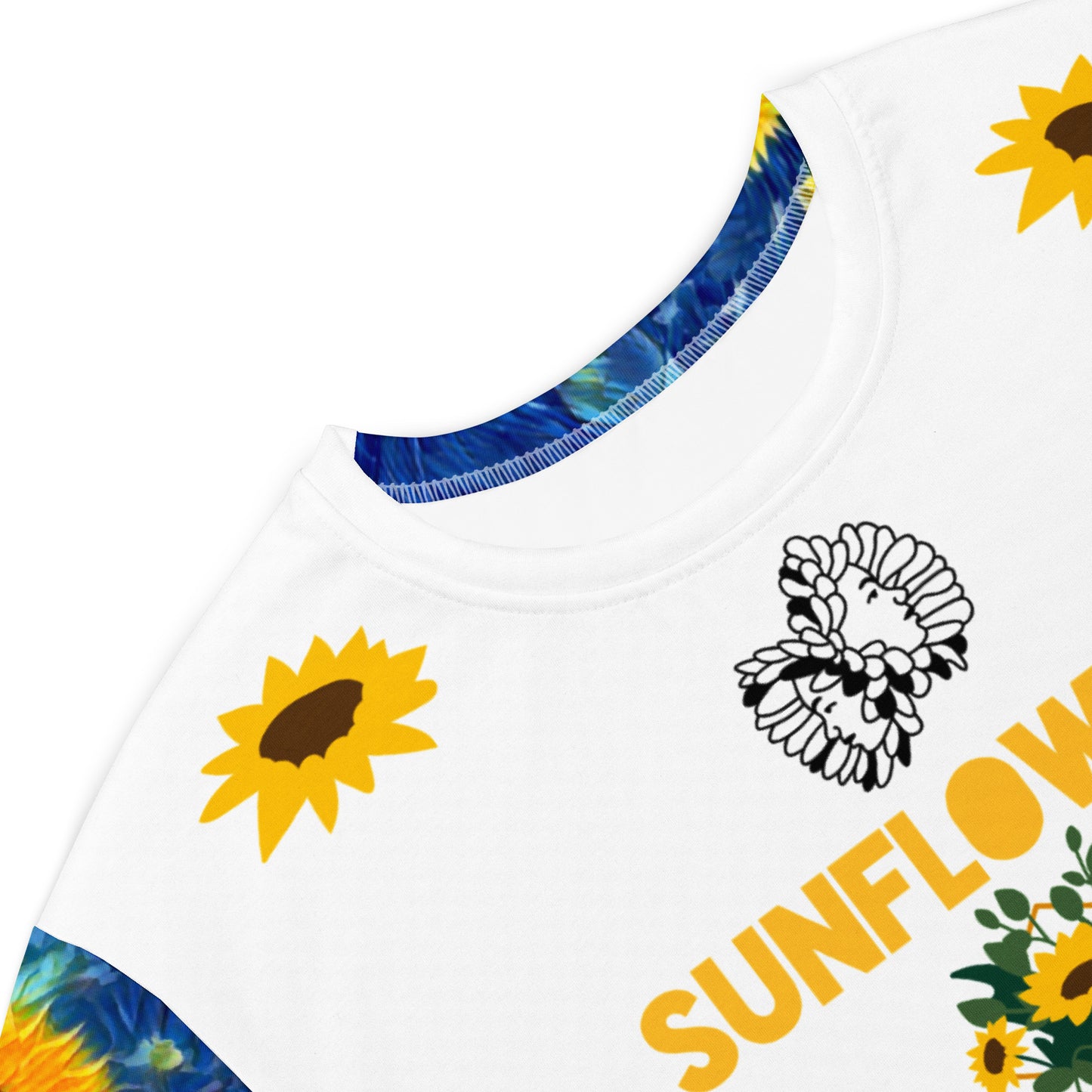 T-shirt dress Sunflowers by Gabriela Romaria