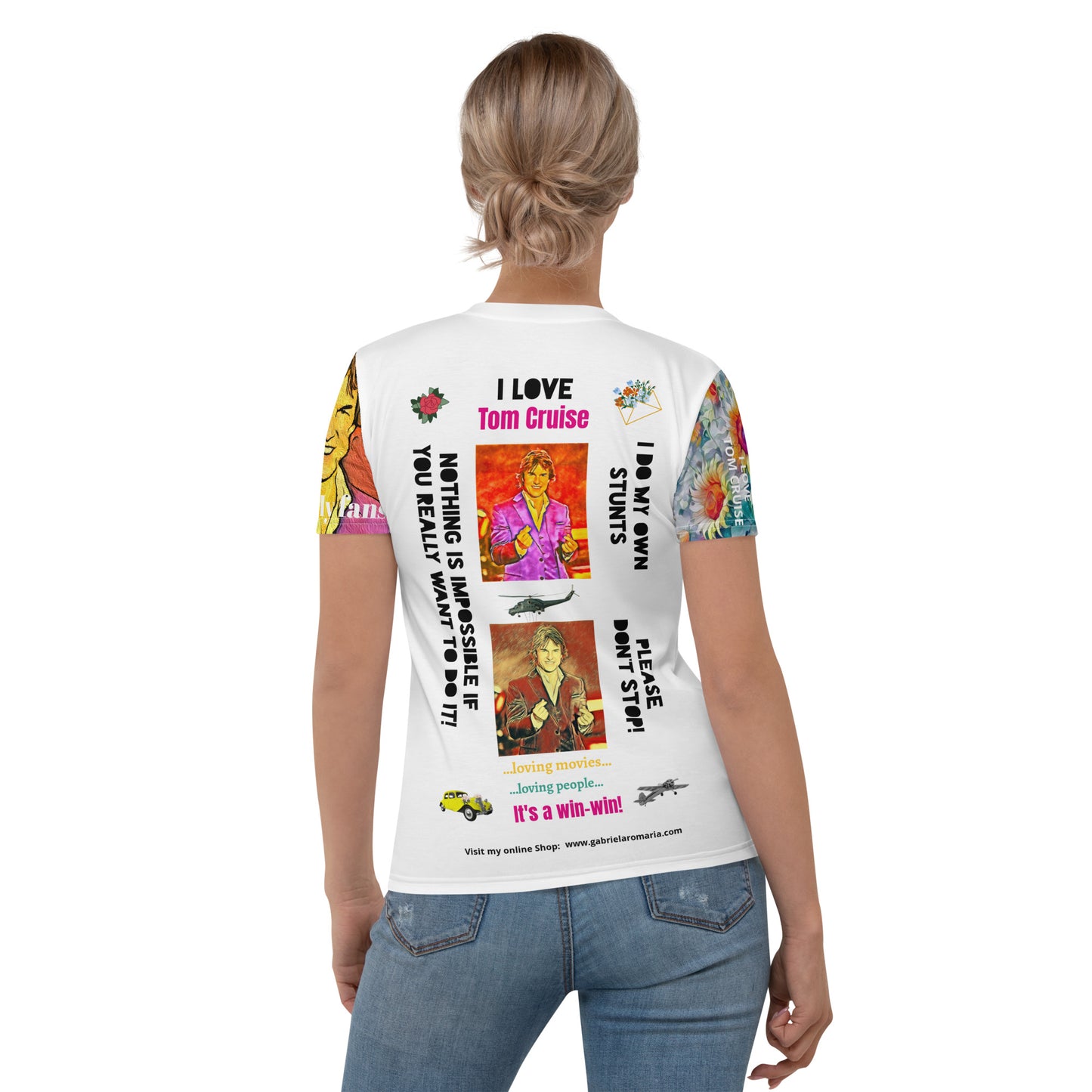 Women's T-shirt I love Tom Cruise I am a fan!