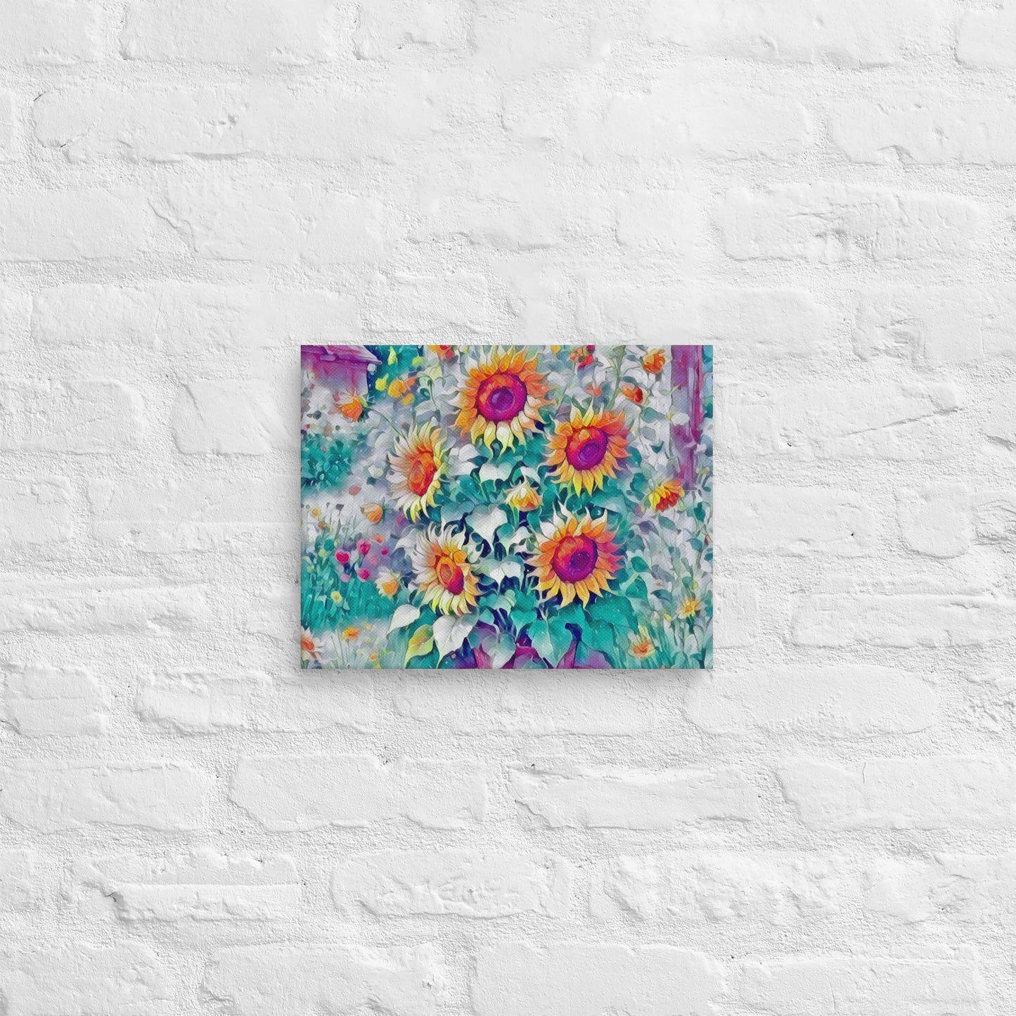 Sunflowers canvas print by Gabriela Romaria