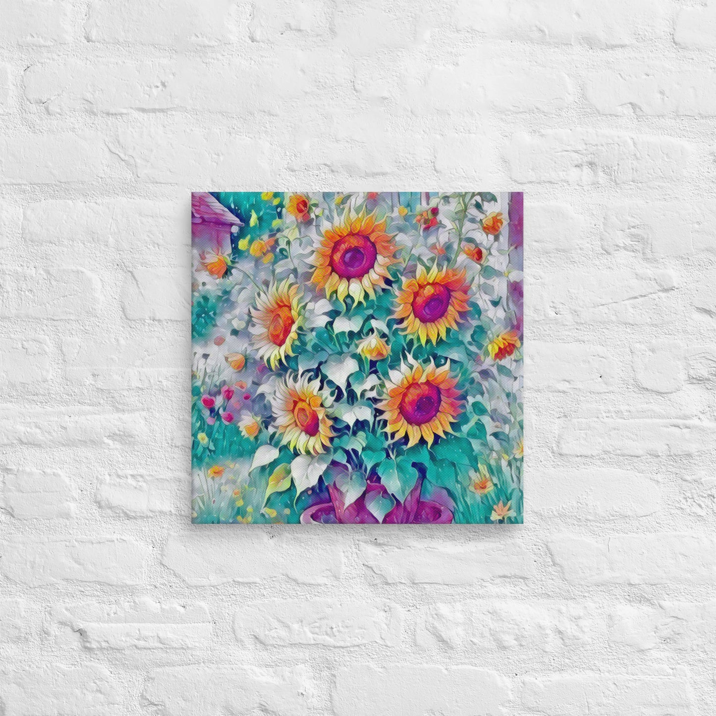 Sunflowers canvas print by Gabriela Romaria